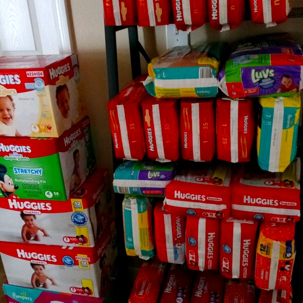 Diapers...newborn through size 4